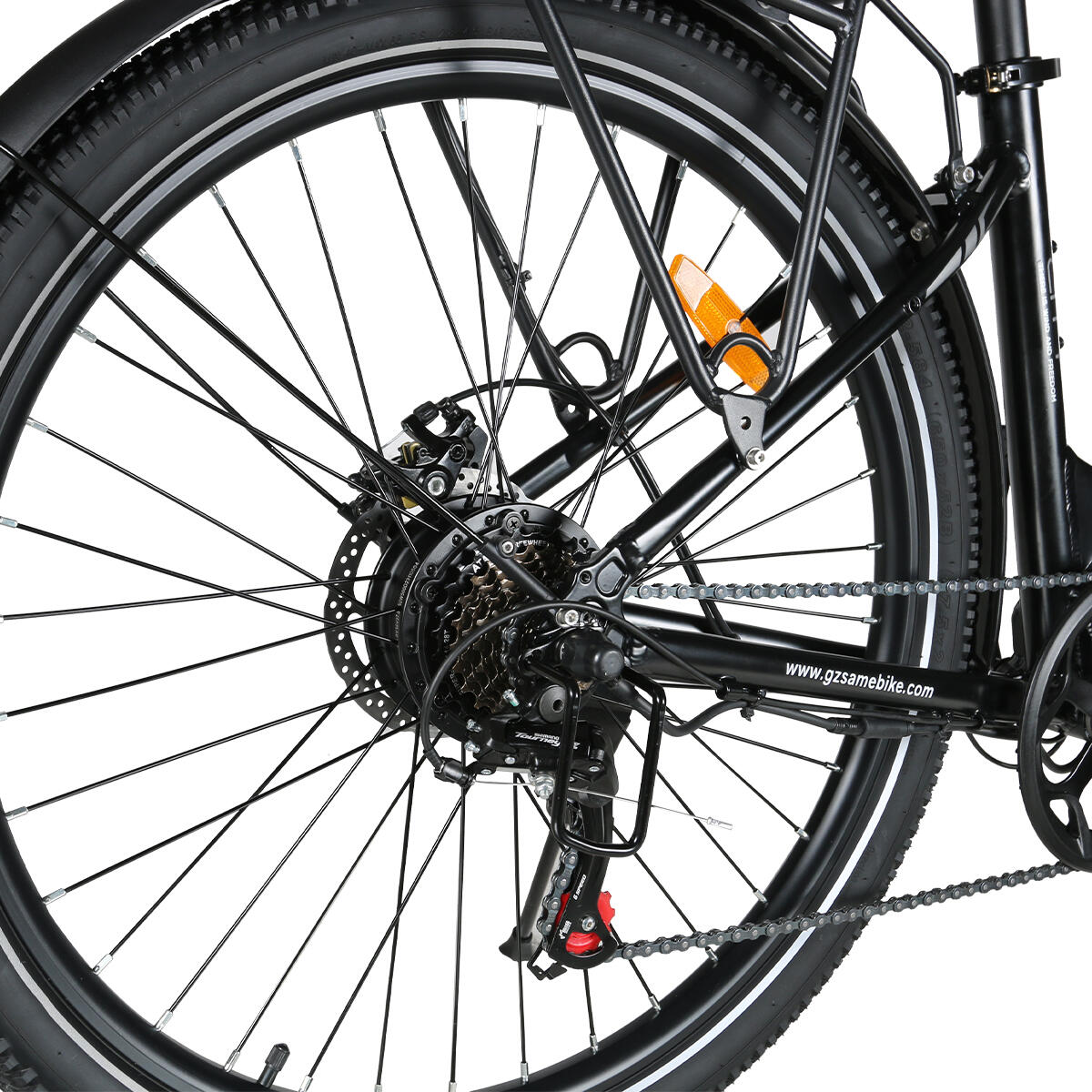 SAMEBIKE RS-A01 Pro-T 26" City-Elektrofahrrad mit 36V 15Ah Akku 6/7