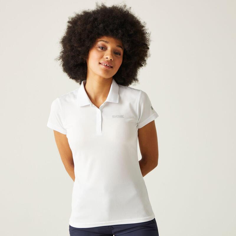 Maverik V T-shirt de marche à manches courtes pour femme - Blanc