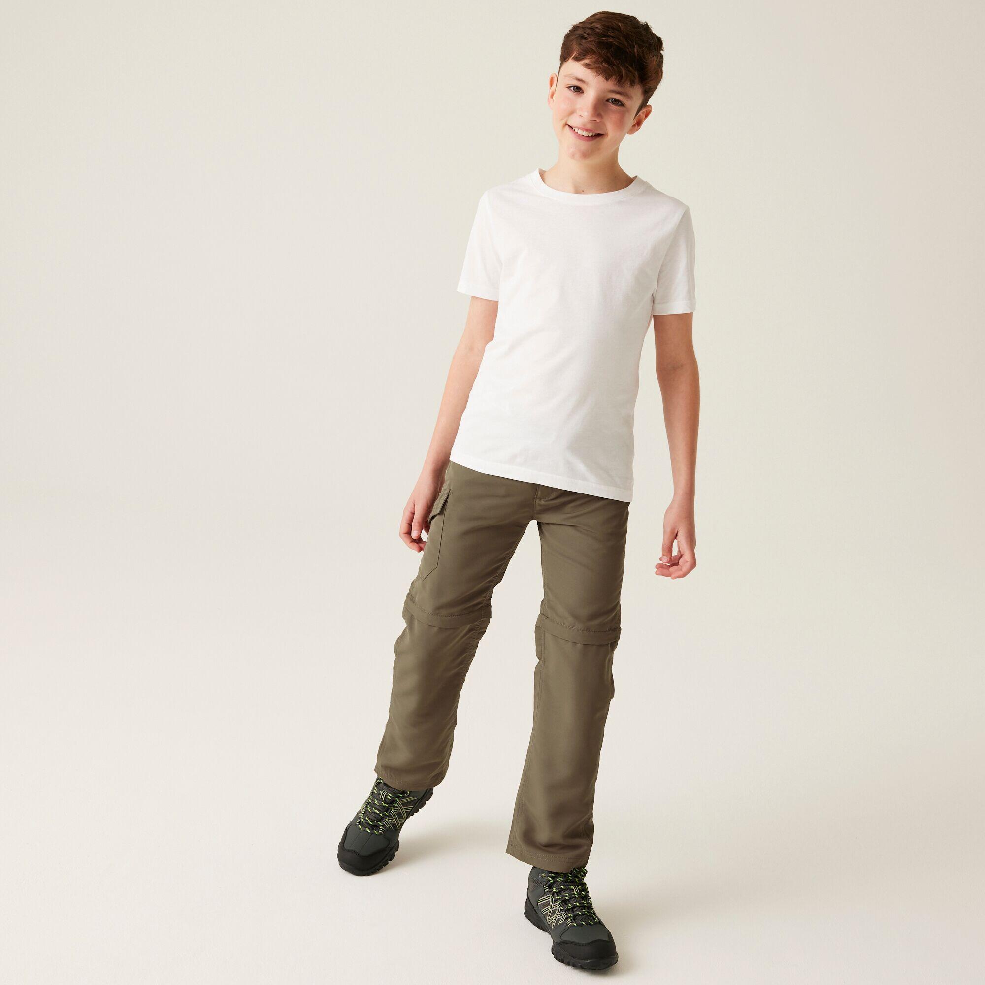 Sorcer II Kids Walking Zip-Off Trousers - Tree Top Brown 3/7