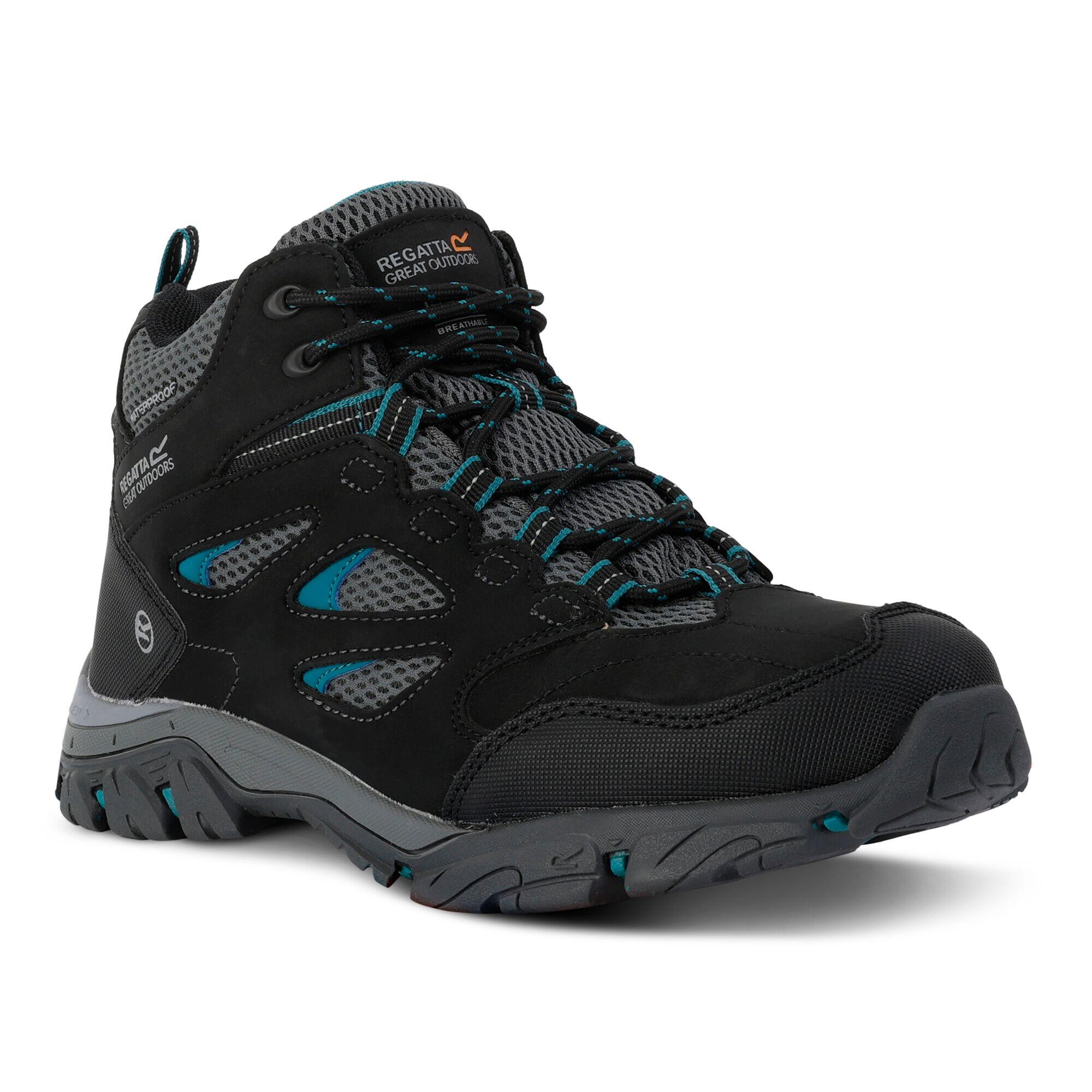 Lady Holcombe IEP Mid Women's Hiking Boots - Black / Blue REGATTA ...