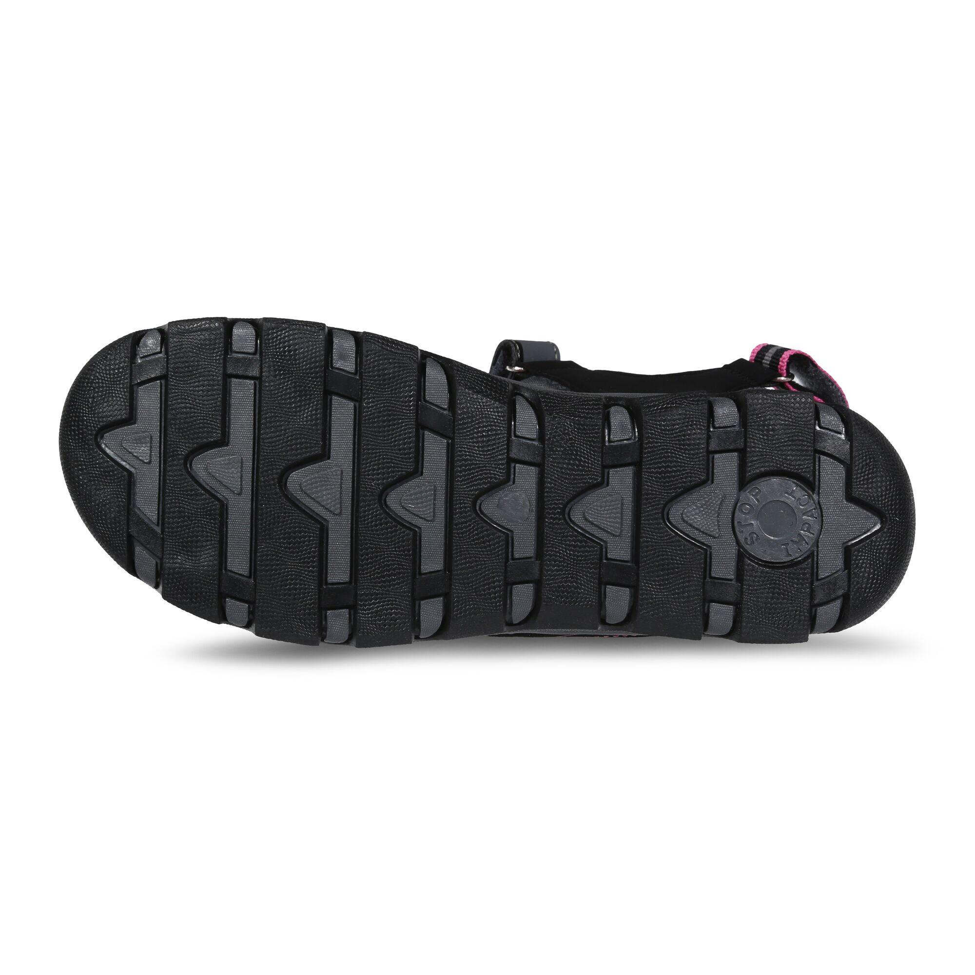 Kota Drift Junior Kids Walking Sandals - Granite Grey / Pink 5/5