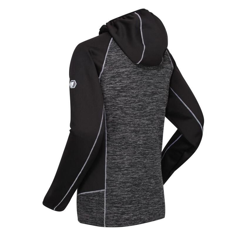 Walbury Fitness-Fleece für Damen - Dunkelgrau/Schwarz