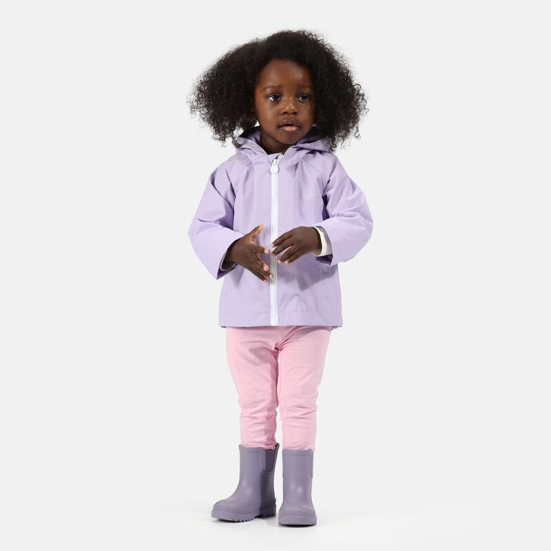 Animal Wasserdichte und regensichere Wanderjacke für Kinder - Pink