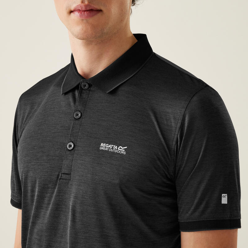 Camiseta Manga Hombre- REGATTA Remex II Polo - Black