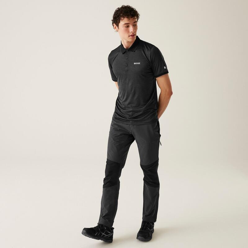 Funktionsshirt Remex II Wandern/Outdoor/Trekking Herren Black Atmungsaktiv