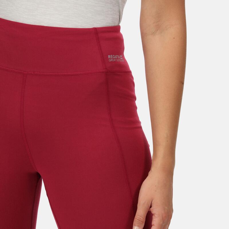 Legging de randonnée femme stretch Extol Regatta Holeen II magenta