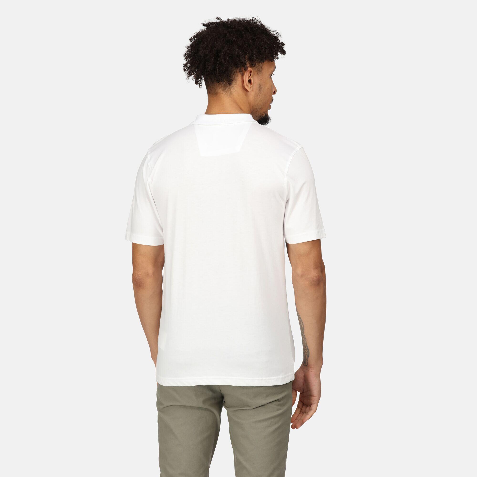 Sinton Men's Fitness Short Sleeve Polo Shirt - White 2/6