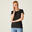 Carlie Fitness-T-shirt met korte mouwen voor dames - Zwart