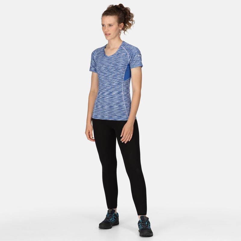 Laxley T-shirt de fitness à manches courtes pour femme