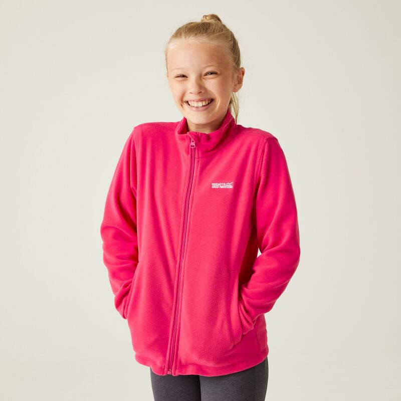 De King II wandelfleece met volledige rits voor kinderen