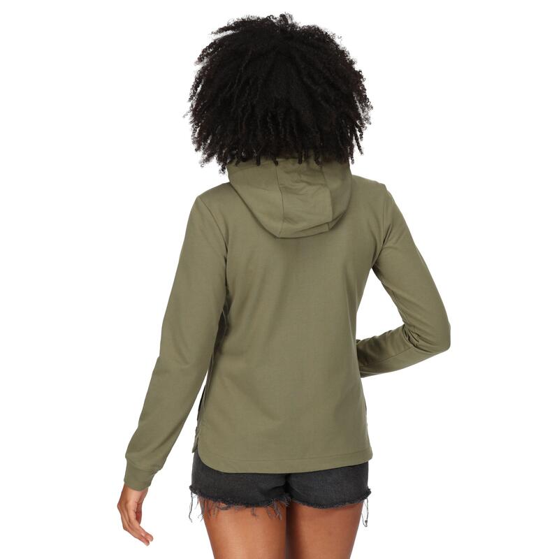 Sweat à Capuche Femme Regatta Vert Taille 12 (UK) Zip Extérieur - Très Bon état