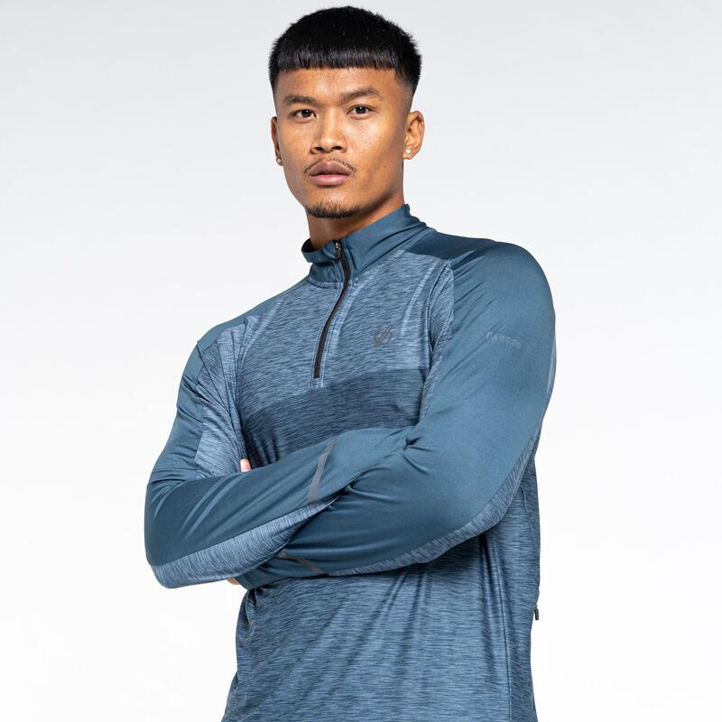 Power Up II Polaire Fitness zippé à moitié pour homme - Gris