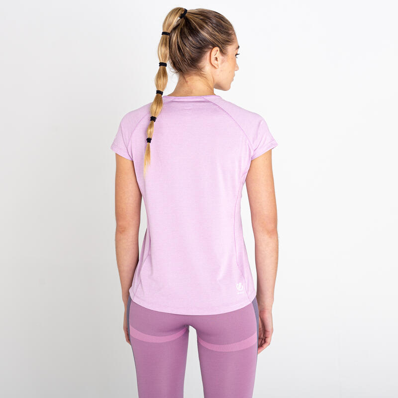 T-shirts e camisas para senhora - Corral Tee W - Lupine Lavender Marl
