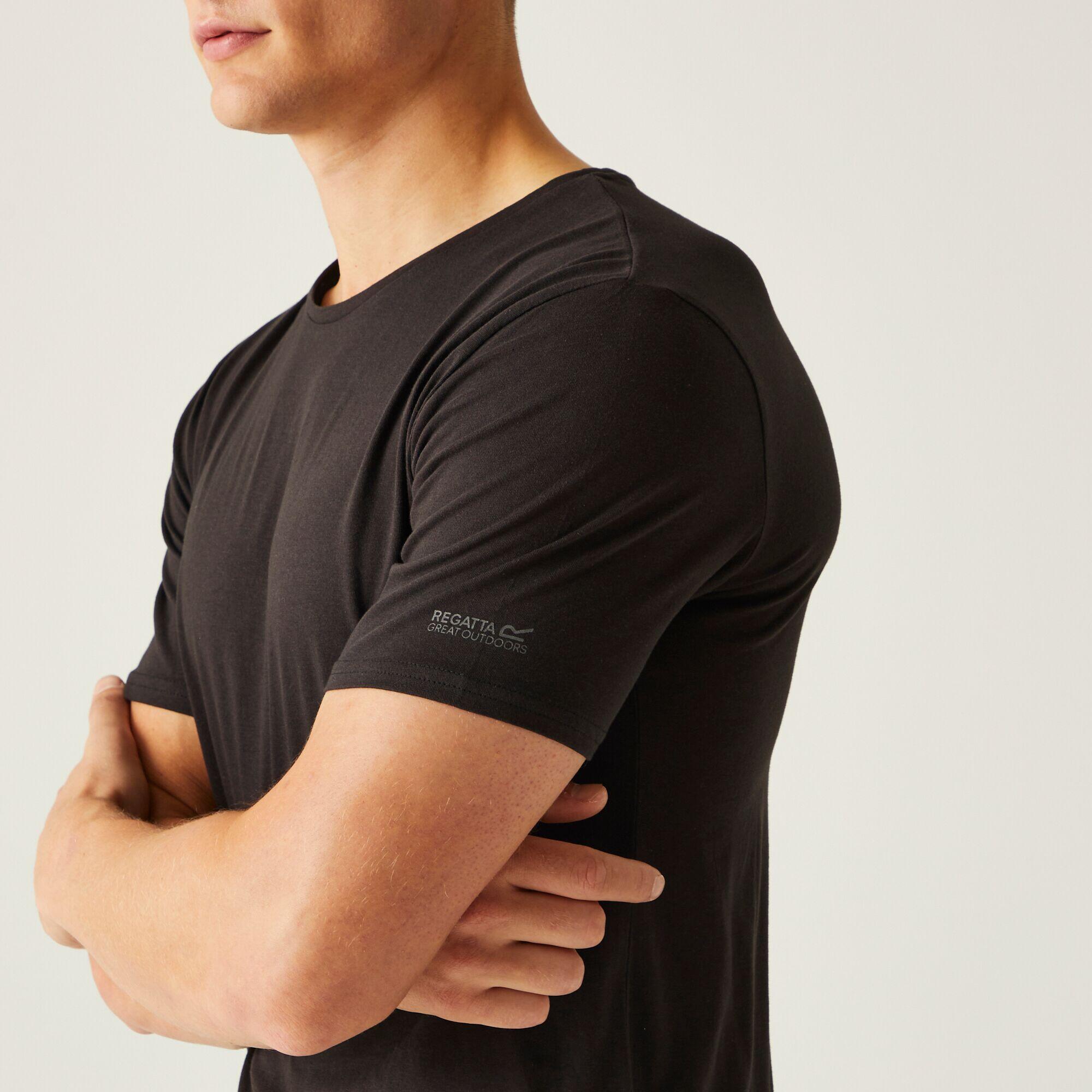 Tait Men's Walking Short Sleeve T-Shirt - Black 4/5