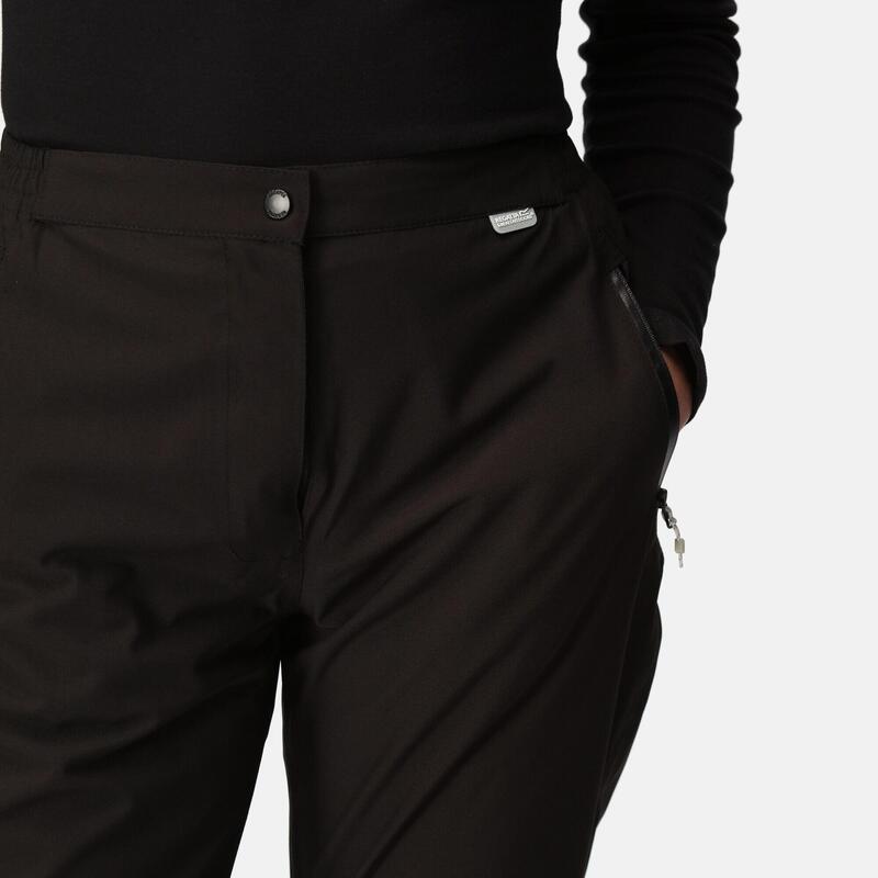 Highton Surpantalon de randonnée imperméables pour femme - Noir