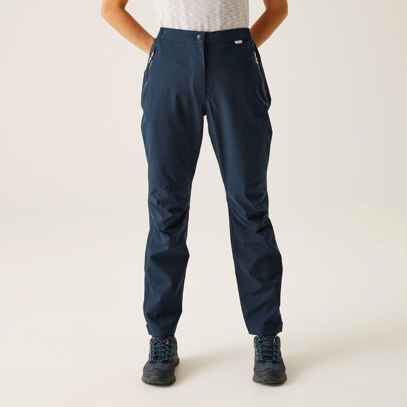Highton Surpantalon de randonnée imperméables pour femme - Bleu Marine