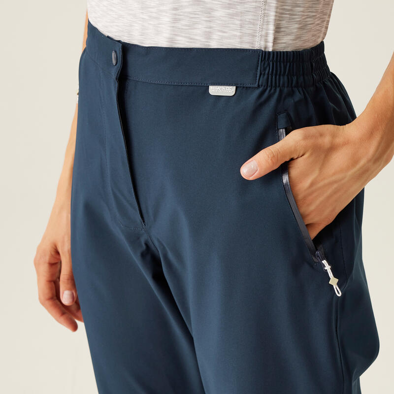 Highton Surpantalon de randonnée imperméables pour femme - Bleu Marine