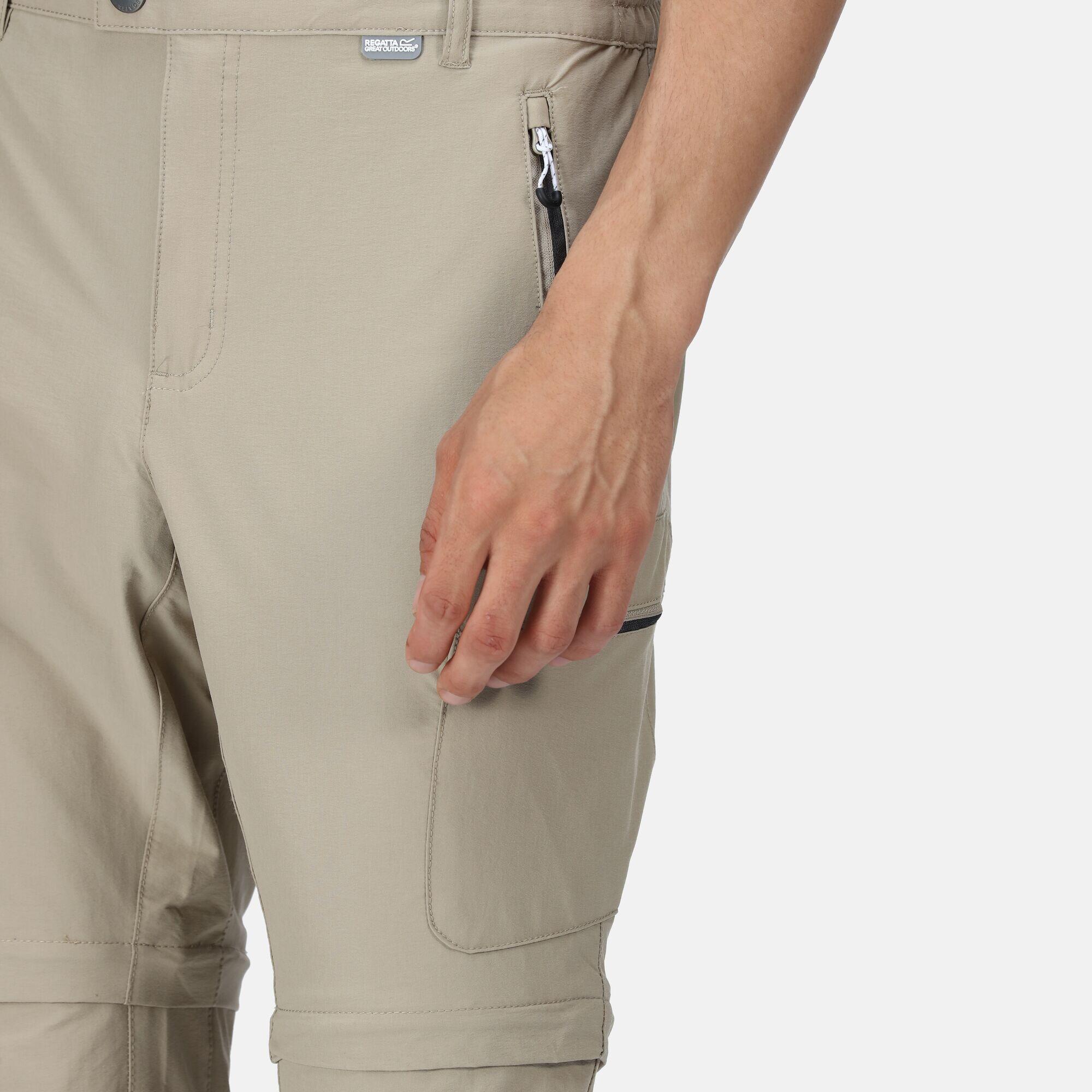 Highton afritsbare wandelbroek voor heren - Beige 4/5