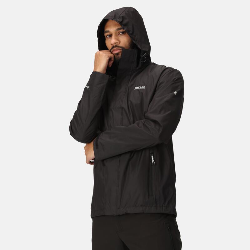 Matt Homme Randonnée Veste imperméable - Noir