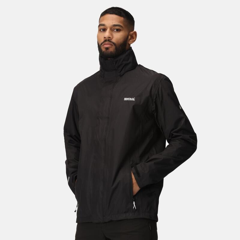 Matt Homme Randonnée Veste imperméable - Noir