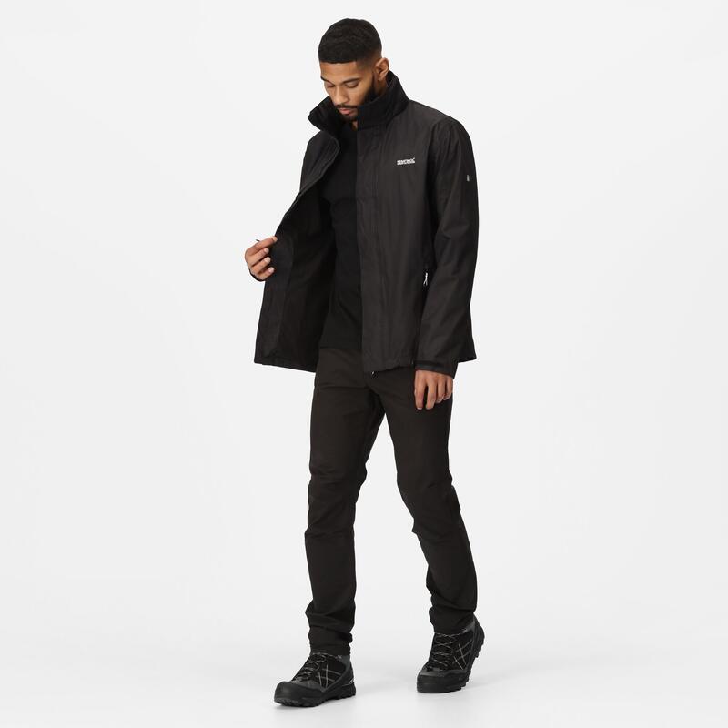 Matt Homme Randonnée Veste imperméable - Noir