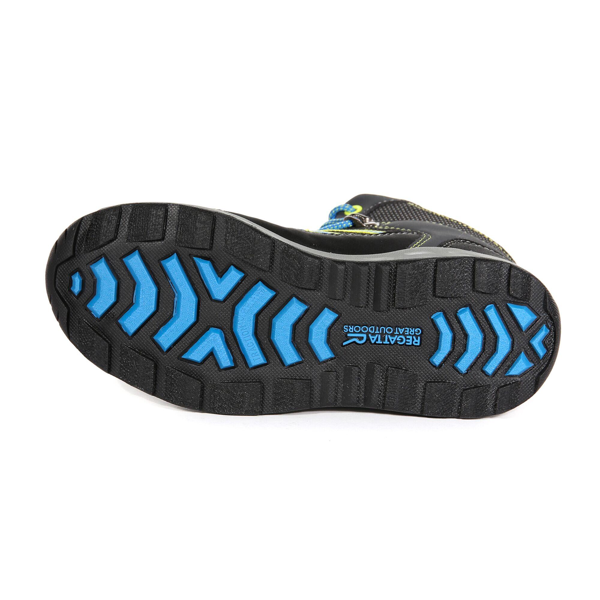 Samaris Kids' Hiking Waterproof Mid Boots - Grey/Blue 5/5
