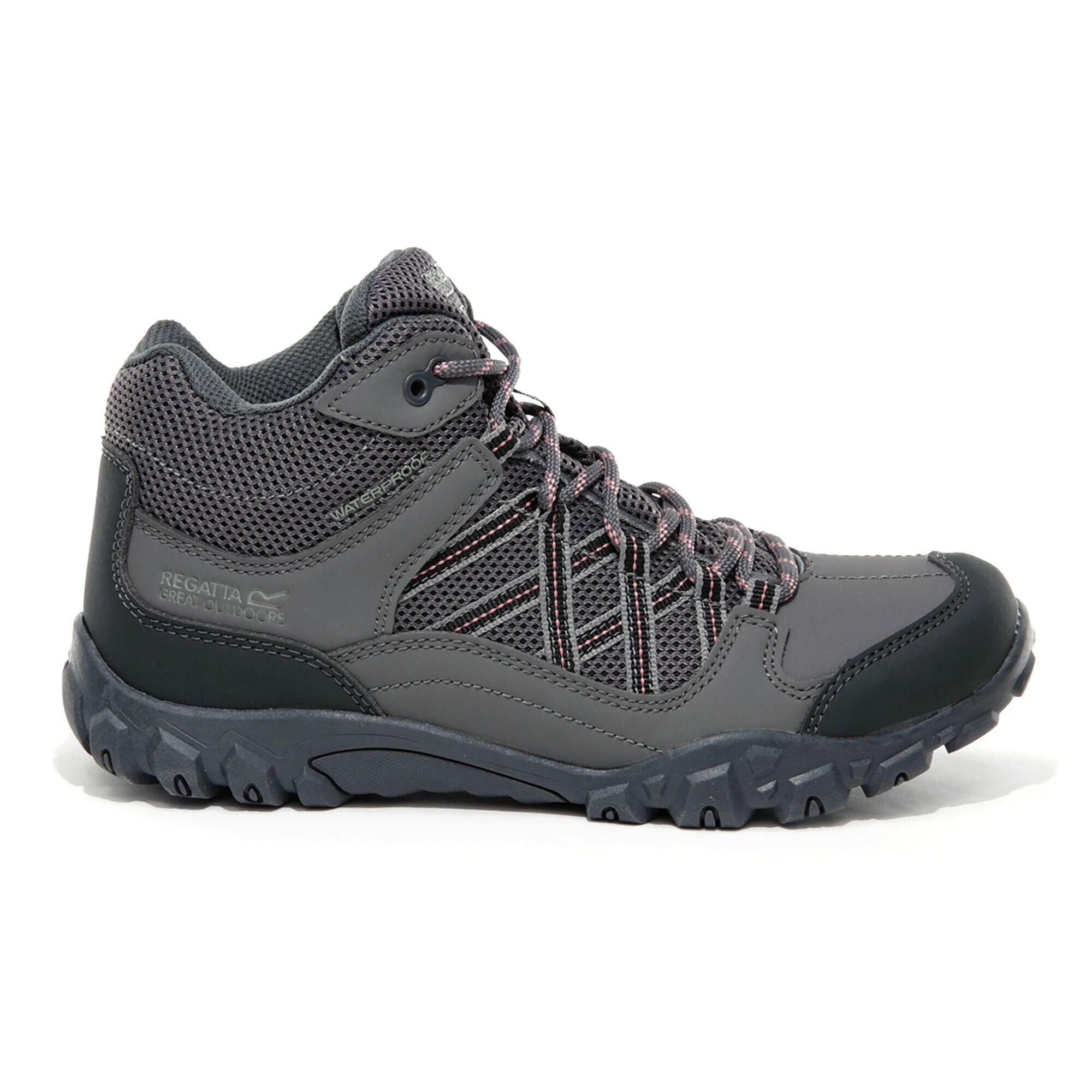 Edgepoint Kids' Hiking Waterproof Mid Boots - Light Grey 1/5