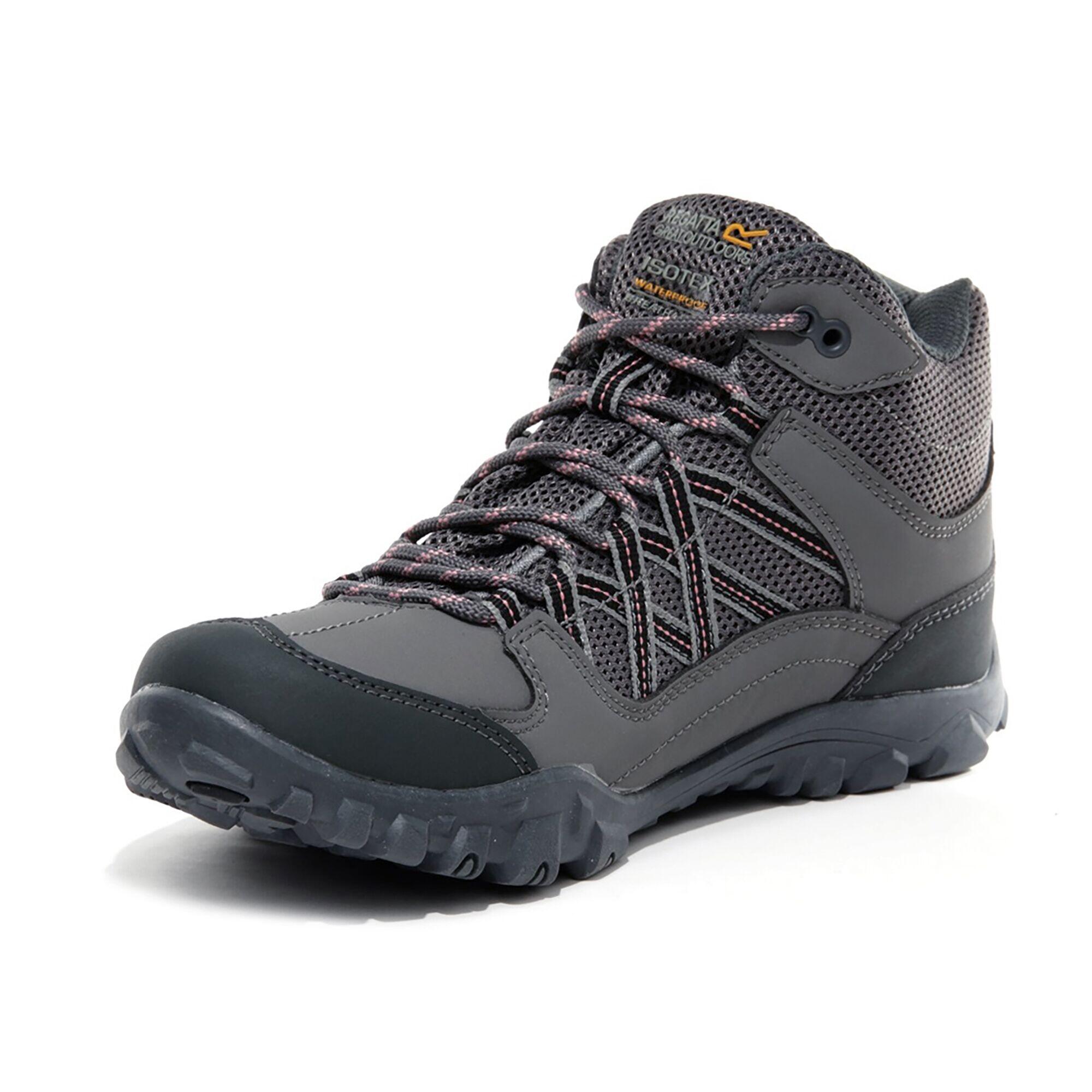 Edgepoint Kids' Hiking Waterproof Mid Boots - Light Grey 3/5