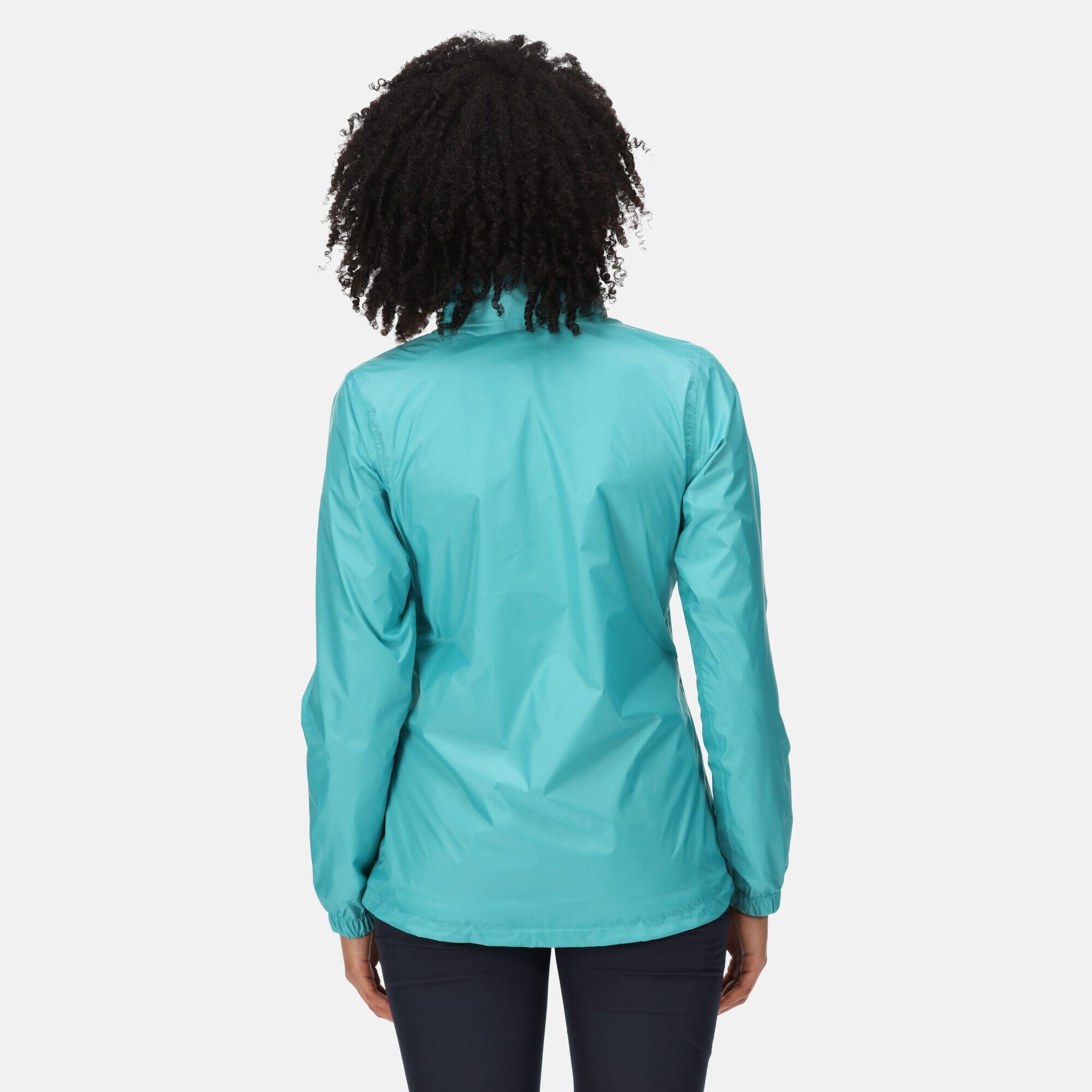 Corinne IV Women's Fitness Waterproof Rain Jacket - Turquoise 2/6