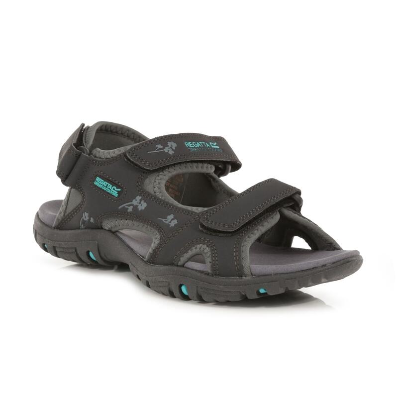 Lady Haris Dames Hiking Sandalen - Grijs blauw