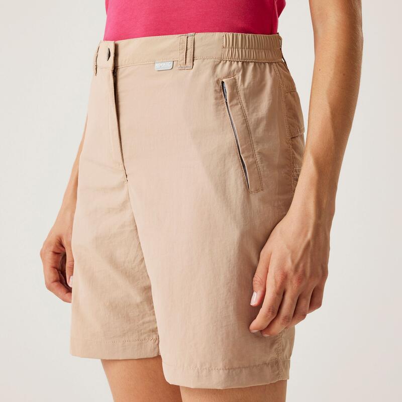 Chaska II Short de randonnée pour femme - Beige