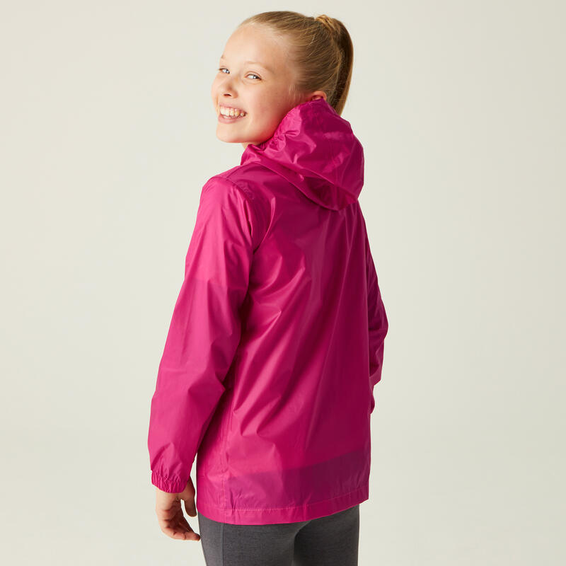 Pack It III waterdichte regenjas voor wandelingen voor kinderen - Roze