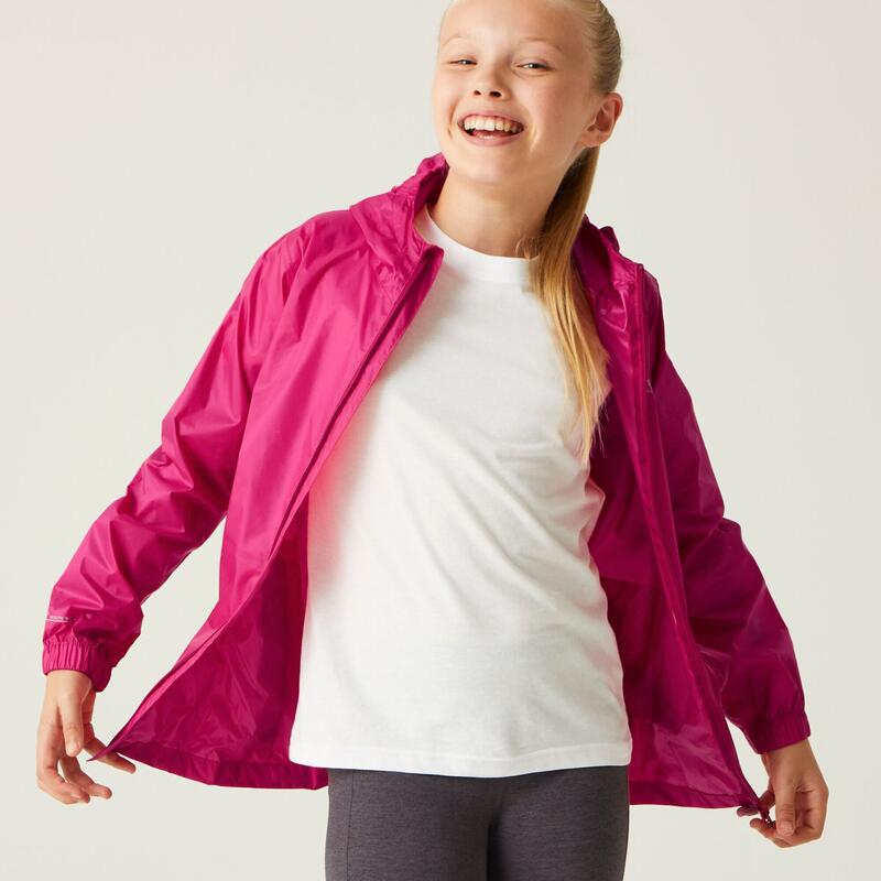 Pack It III Veste de randonnée anti-pluie imperméable pour enfant - Rose