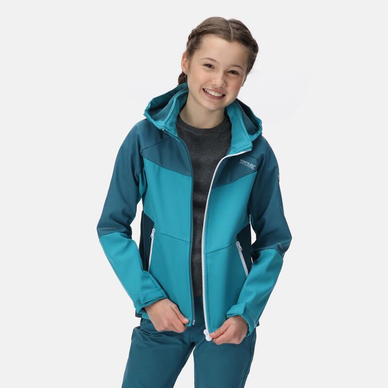 Casaco Softshell de Caminhada EASTCOTT II Criança 2 - 6 anos. Verde