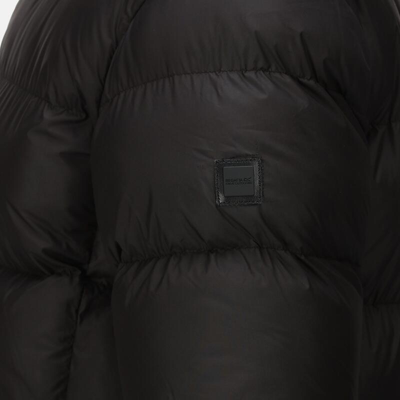 Męska kurtka turystyczna zimowa pikowana długa Hallin