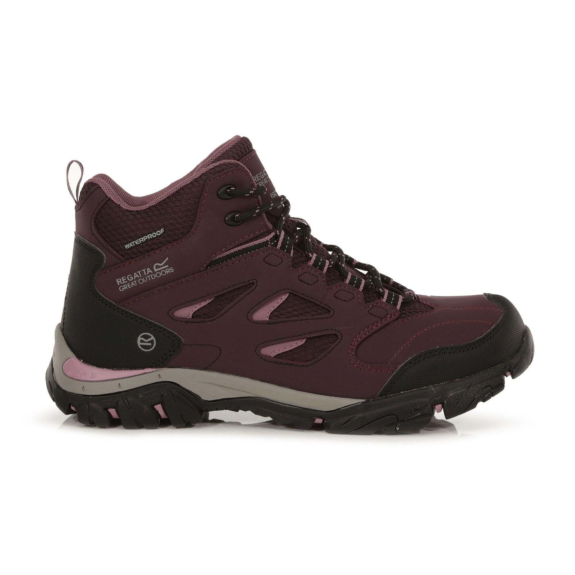 REGATTA Lady Holcombe IEP Mid Women's Hiking Boots - Purple Burgundy