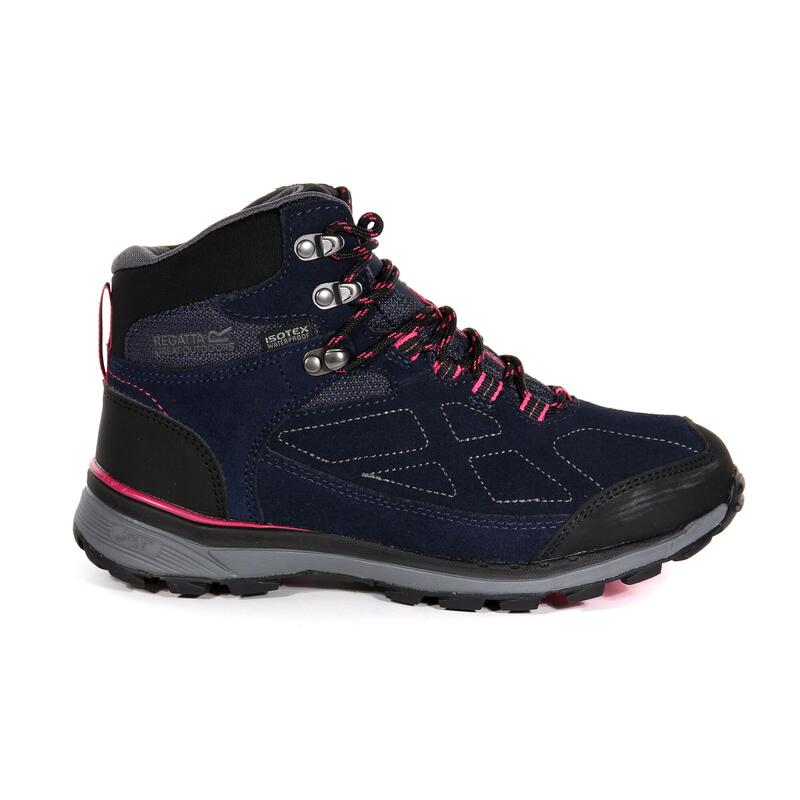 Lady Samaris Dames Hiking Wandelschoenen - Marineblauw / roze