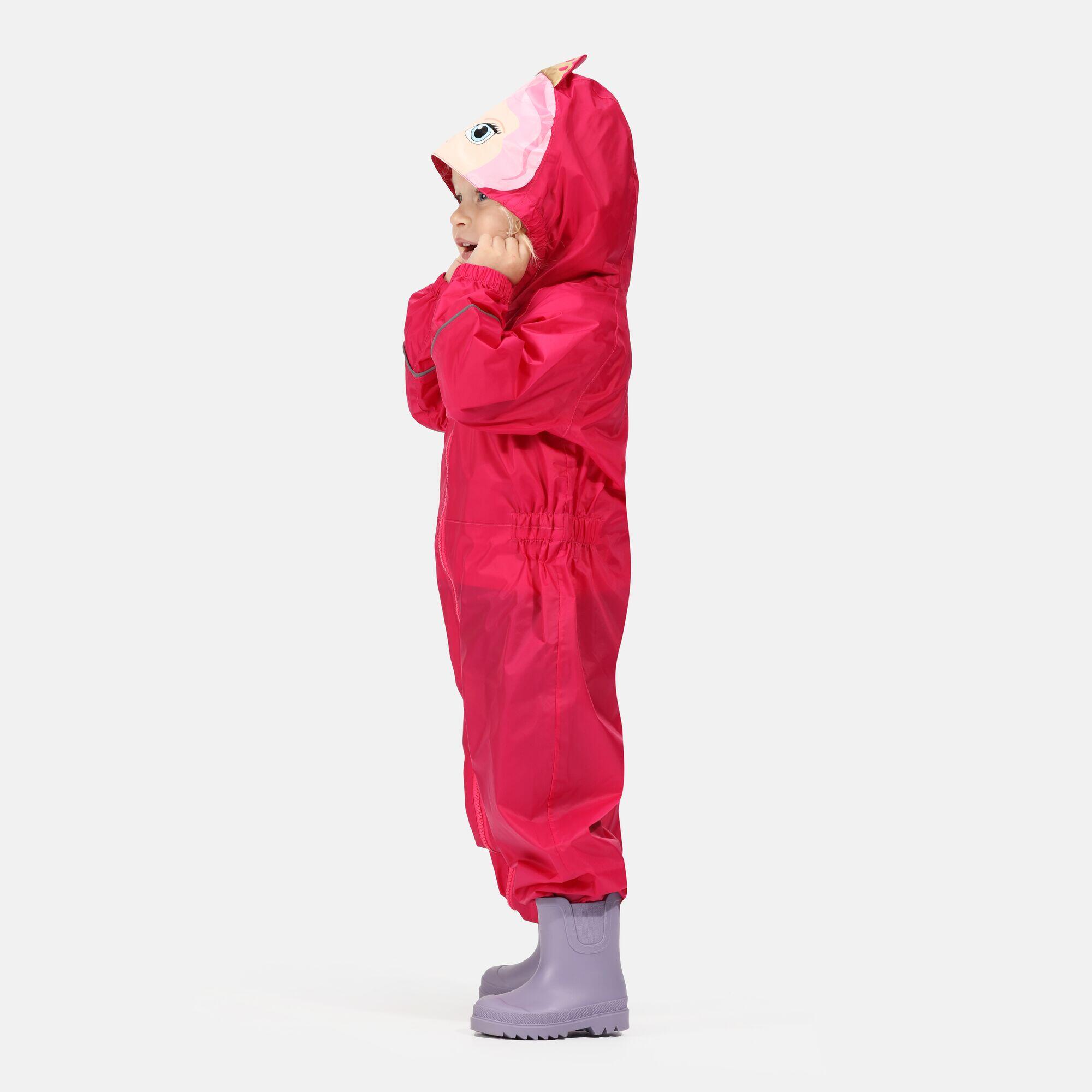 Charco Kids Hiking Hooded Puddle Suit - Pink Princess 2/5