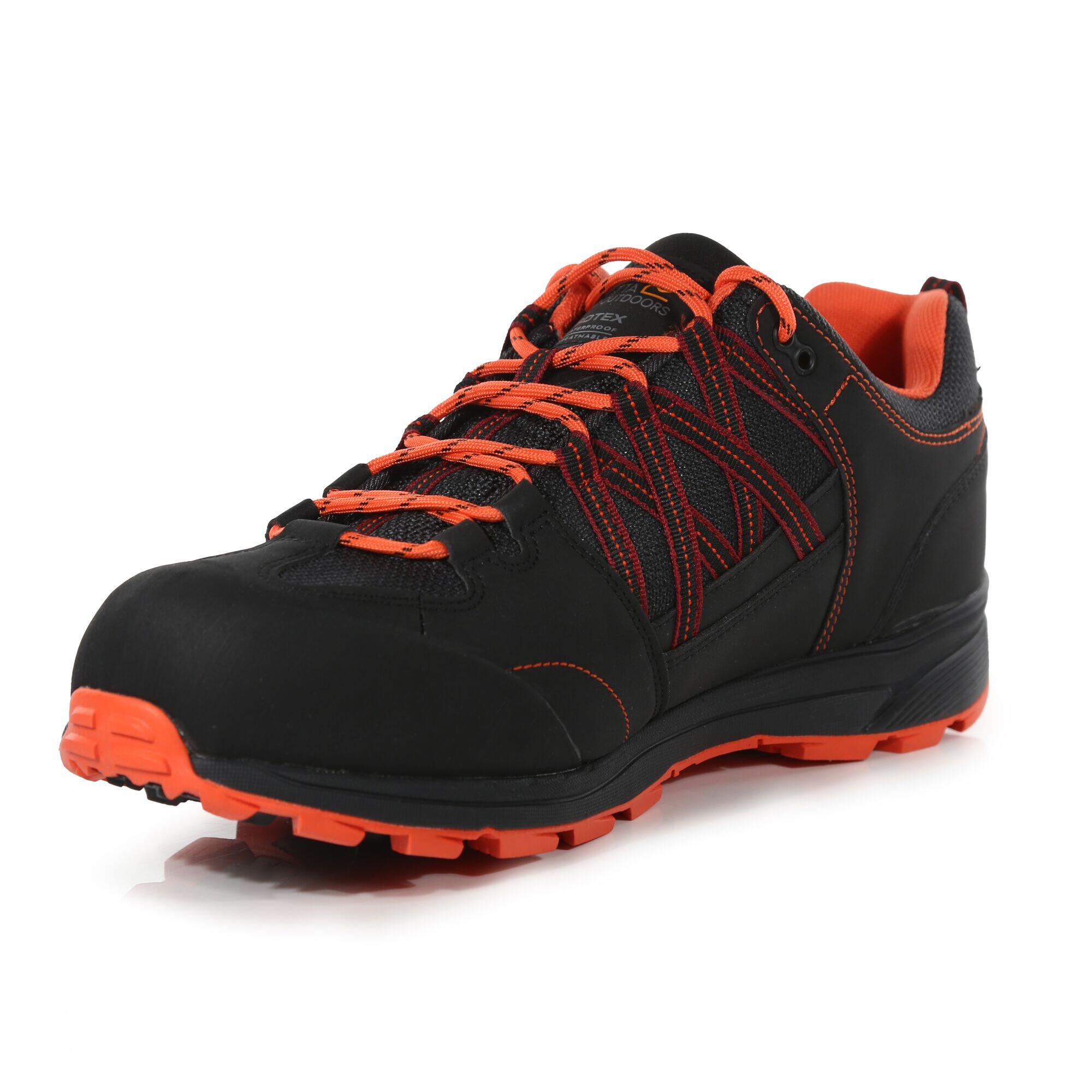 Samaris II Men's Hiking Shoes - Black/Red 3/6