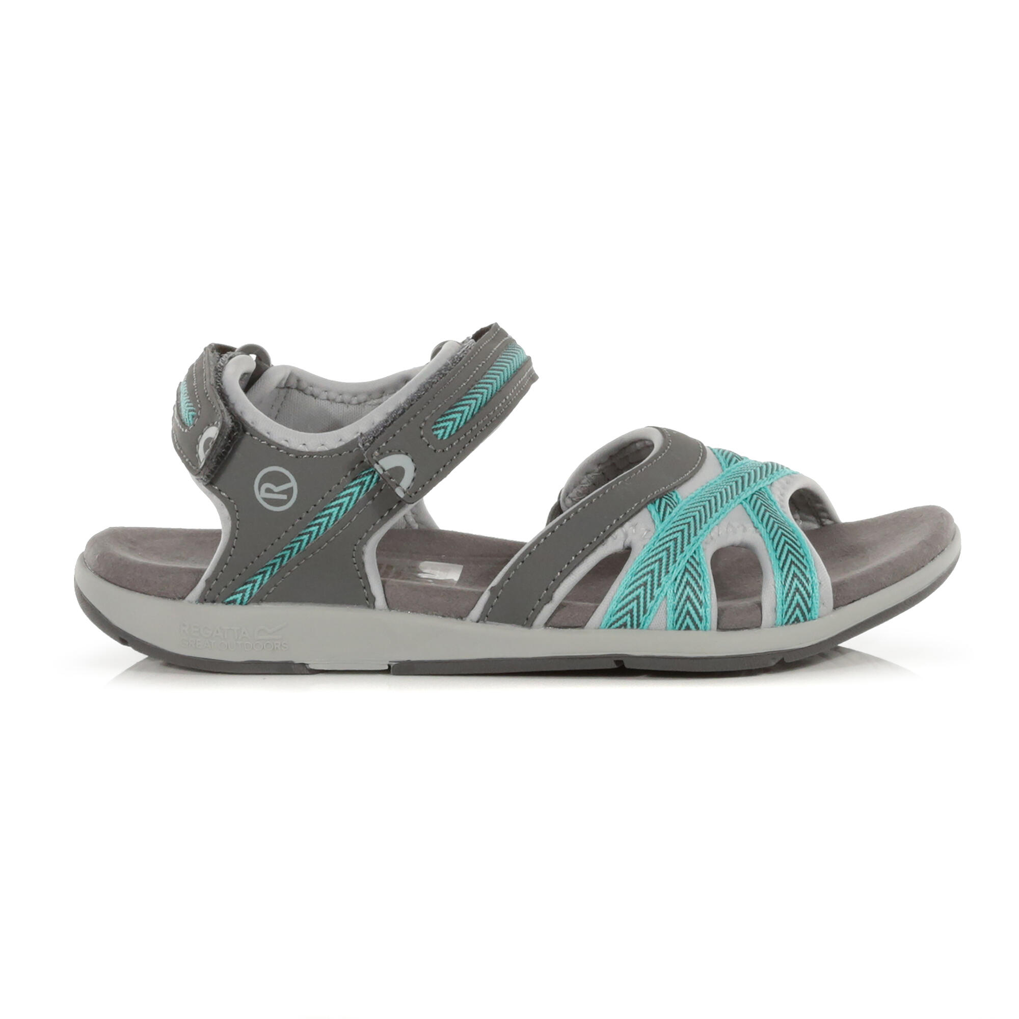 REGATTA Lady Santa Clara Women's Walking Strap Sandals - Grey / Blue