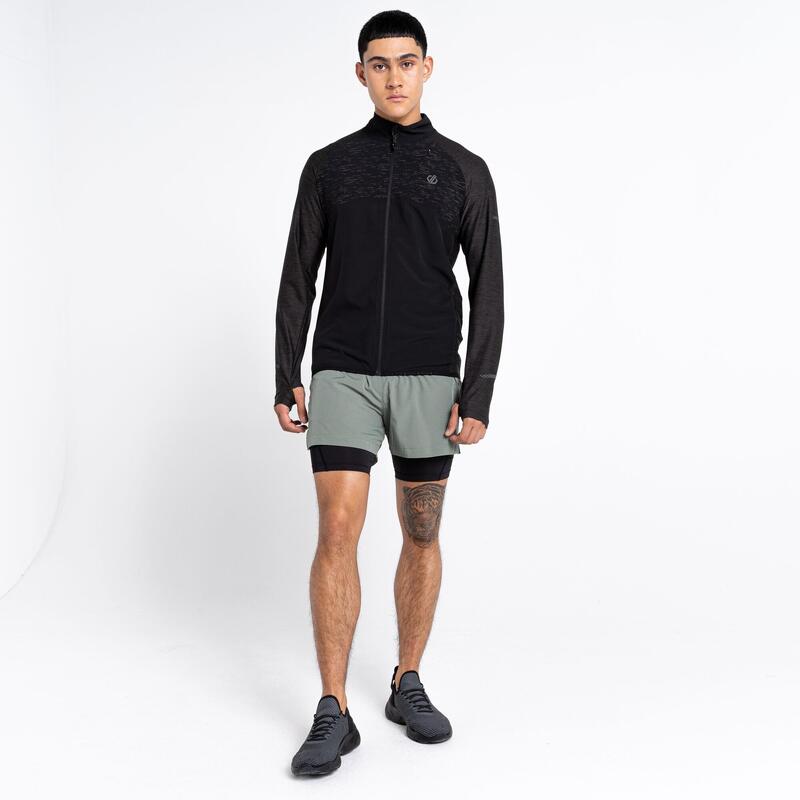 Casacos de corrida para homem - Hustle Windshell - Preto/Preto