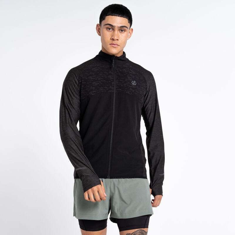 Casacos de corrida para homem - Hustle Windshell - Preto/Preto