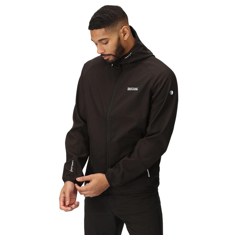 Arec III Homme Randonnée Softshell Veste - Noir