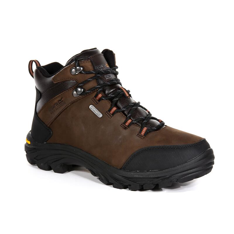 Botas Outdoor Burrell Cuero Senderismo/Exterior/Senderismo Hombre Impermeable