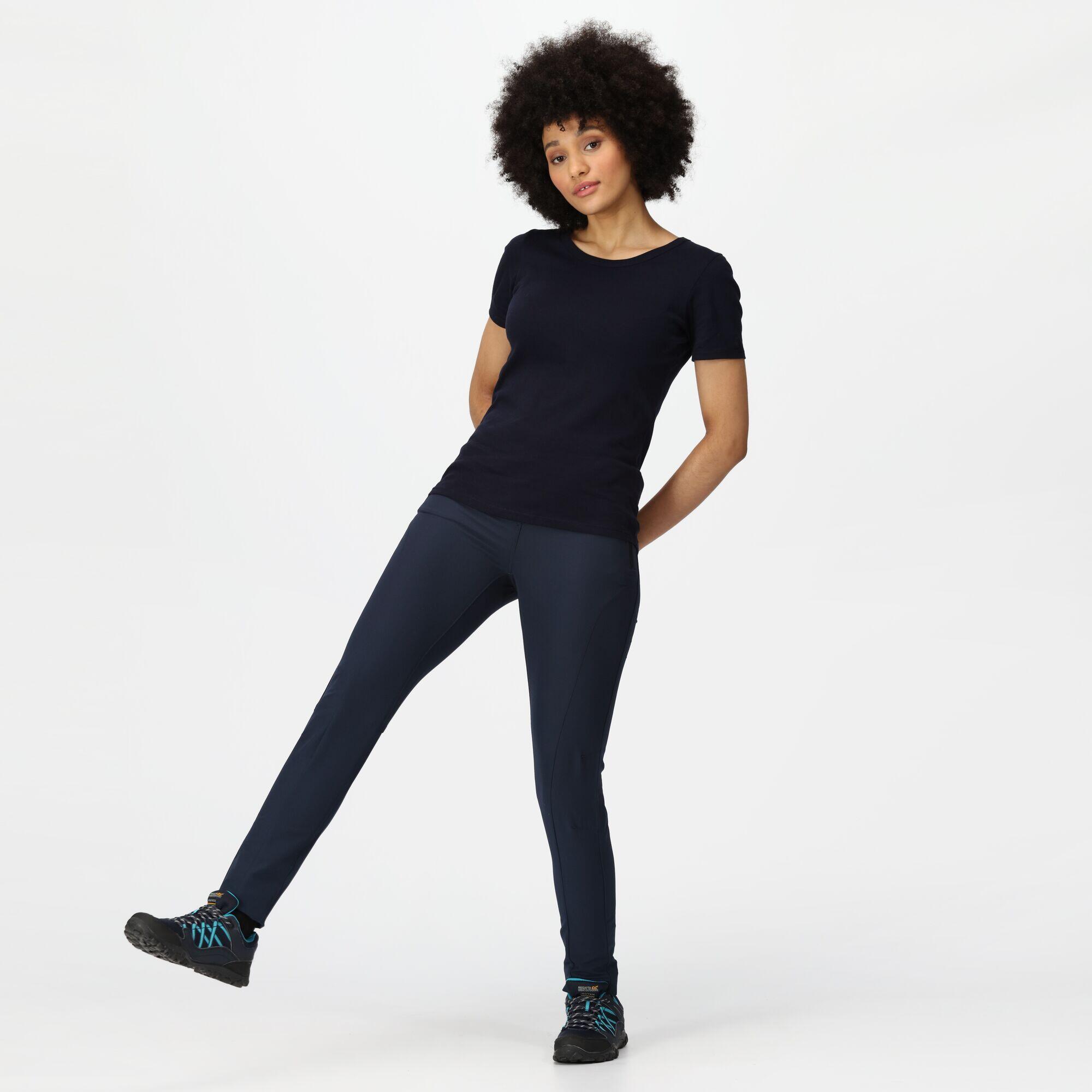 Broek Wandelen Dames Stretch Waterafstotend 3/5
