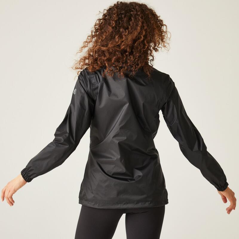 Corinne IV Veste de fitness anti-pluie imperméable pour femme - Le noir