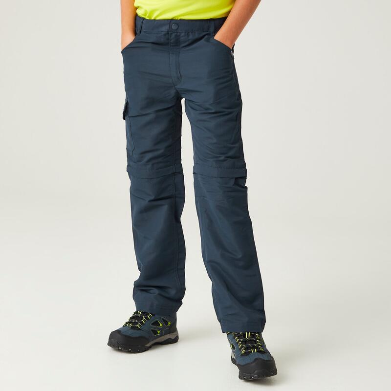 Sorcer II Zip-Off-Walkinghose für Kinder - Marineblau