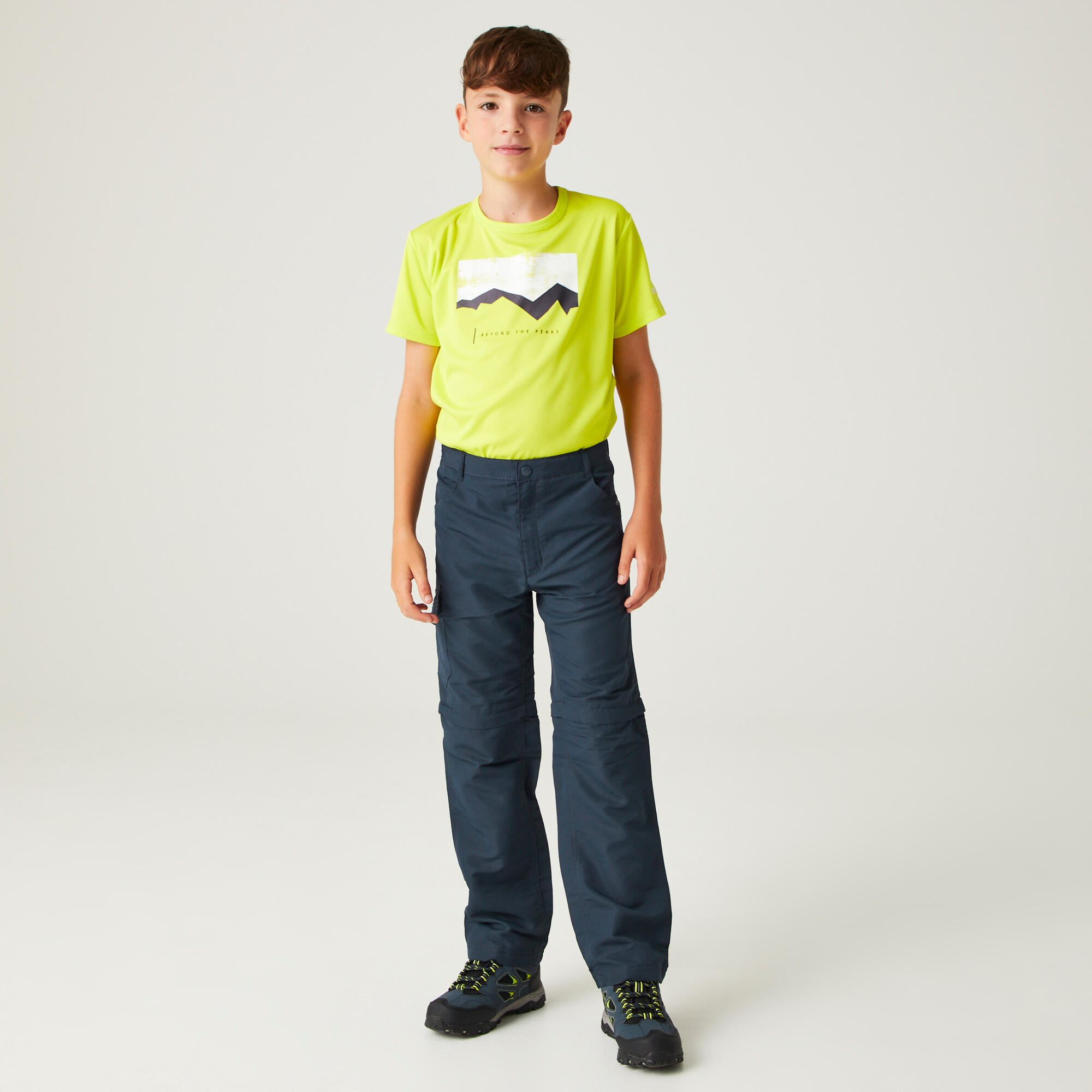 Sorcer II Kids Walking Zip-Off Trousers - Navy 3/7