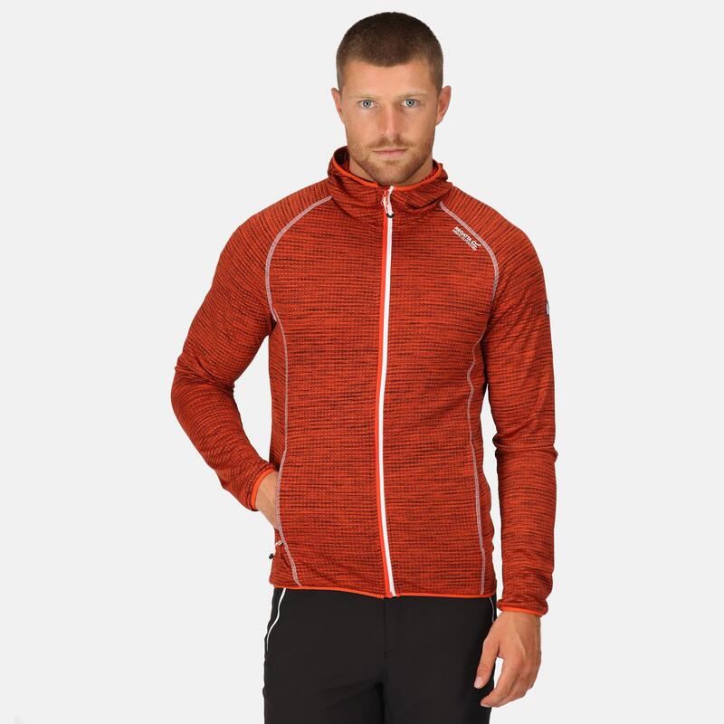 Chaqueta polar Montaña Hombre - REGATTA Yonder Hoody - Rusty Orange