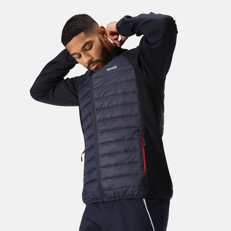 Doudoune Synthétique Randonnée - Clumber Hybrid verte homme